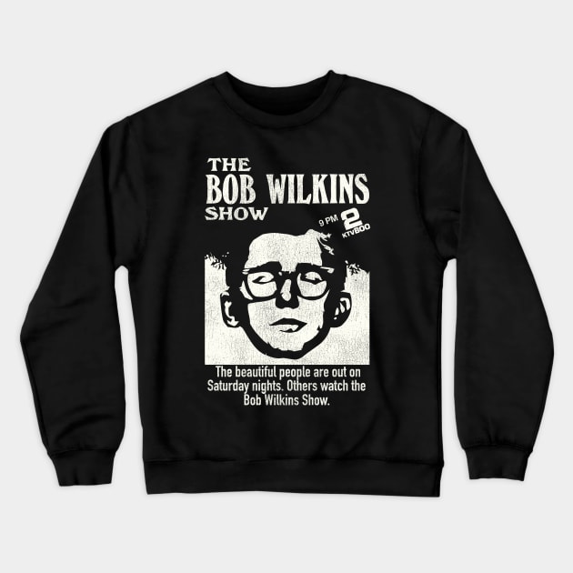 The Bob Wilkins Show Horror Host Creature Feature Crewneck Sweatshirt by darklordpug